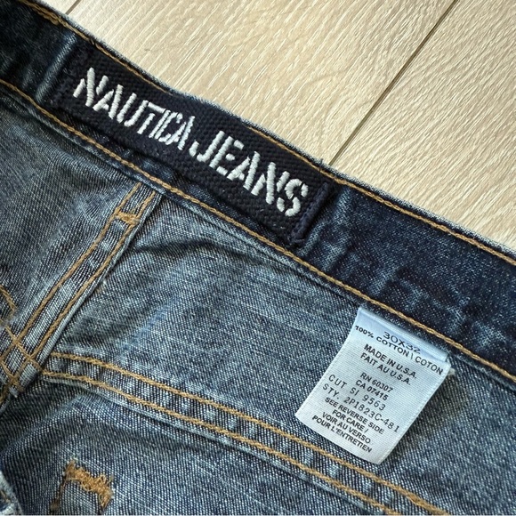 Vintage Nautica Men's Dark Denim Straight Jeans Size 30 Made in USA - Picture 12 of 13
